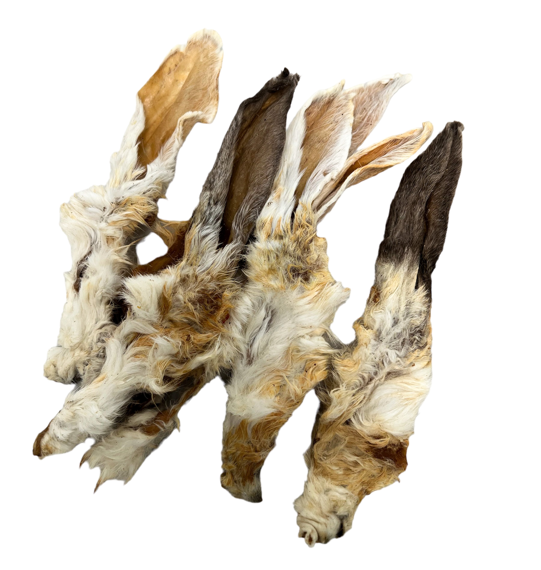 Friandise naturelle pour chien - Oreille de lapin avec fourrure Taille  produits 150g